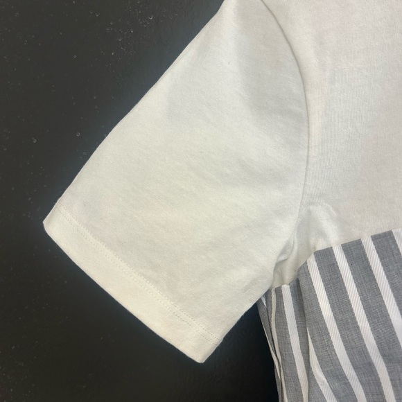 MO&Co M NWT cotton zippered blouse/shirt ultra lux! Fits slightly smaller than M - Picture 5 of 13